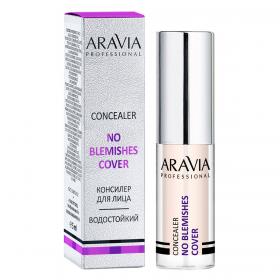 Aravia Professional КонсилерстойкийводоотталкивающийдлякоррекциинесовершенствNo Blemish Cover,5мл. фото