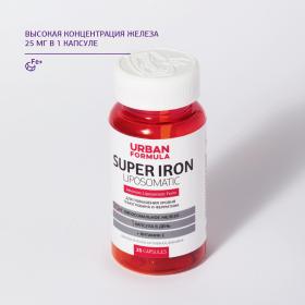 Urban Formula Комплекс Super Iron для повышения уровня гемоглобина и ферритина, 25 капсул. фото
