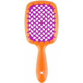 Janeke Щетка Superbrush малая оранжево-фиолетовая, 17,5 х 7 х 3 см. фото