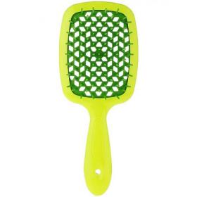 Janeke Щетка Superbrush малая желто-зеленая, 17,5 х 7 х 3 см. фото