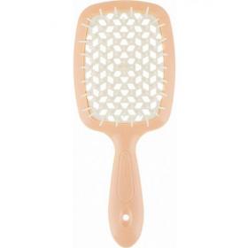 Janeke Щетка Superbrush малая персиково-белая, 17,5 х 7 х 3 см. фото