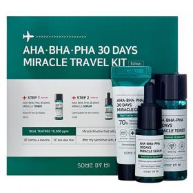 Some By Mi Набор миниатюр 30 Days Miracle Travel Kit для проблемной кожи лица, 3 средства. фото