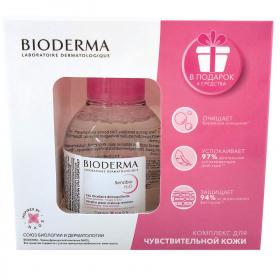 Bioderma Комплекс для чувствительной кожи мицеллярная вода 100 мл  крем 2 х 5 мл  мицеллярный гель 8 мл  увлажняющий гель 2 мл. фото