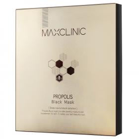 Maxclinic Черная маска с прополисом для питания и эластичности кожи лица Propolis Black Mask, 4 х 20 мл. фото