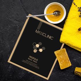 Maxclinic Черная маска с прополисом для питания и эластичности кожи лица Propolis Black Mask, 4 х 20 мл. фото