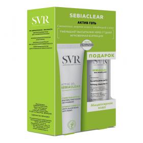 SVR Набор Sebiaclear Active Set актив гель - уход 40 мл  мицеллярная вода 75 мл. фото