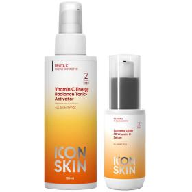 Icon Skin Набор для сияния кожи сыворотка 30 мл  тоник 150 мл. фото