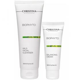 Christina Набор Bio Phyto крем, 75 мл  гель, 250 мл. фото