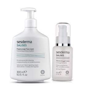 Sesderma Набор для жирной кожи крем для умывания 300 мл  крем-гель 50 мл. фото