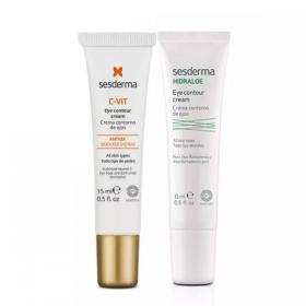 Sesderma Набор Увлажнение и сияние крем-контур вокруг глаз С-Vit 15 мл  увлажняющий крем-контур вокруг глаз 15 мл. фото