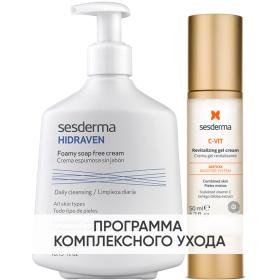 Sesderma Программа C-Vit очищение и основной уход пенка 300 мл  крем-гель 50 мл. фото