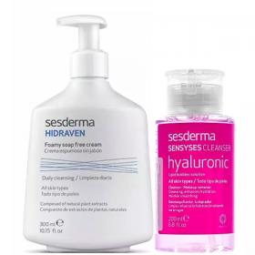 Sesderma Набор для очищения кожи крем-пенка 300 мл  лосьон для снятия макияжа 200 мл. фото