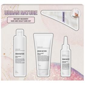 Urban Nature Подарочный набор для ухода за волосами и кожей головы Мгновенное восстановление с полотенцем. фото