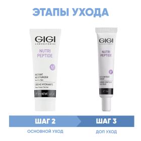 GiGi Программа Nutri-Peptide основной  дополнительный уход крем сух кожа 50 мл  крем для век 20 мл. фото