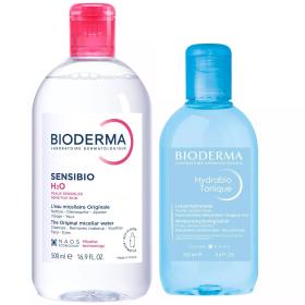Bioderma Набор для ежедневного очищения кожи лосьон, 250 мл  мицеллярная вода, 500 мл. фото