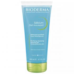 Bioderma Набор для жирной кожи очищающий гель, 200 мл  крем, 40 мл. фото