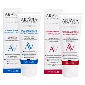 Aravia Laboratories Набор Anti-Age крем от морщин с пептидами, 50 мл  крем увлажняющий, 50 мл. фото