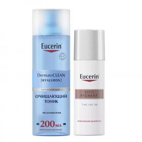 Eucerin Набор для базового ухода тоник 200 мл  крем дневной SPF 30, 50 мл. фото