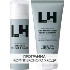 Lierac Программа Homme основной уход крем-флюид 50 мл  бальзам после бритья 75 мл. фото