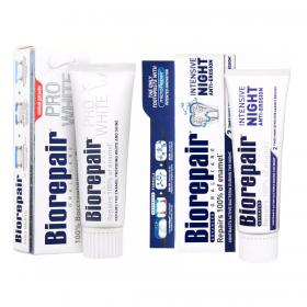Biorepair Набор зубных паст для сохранения белизны, 2х75 мл. фото
