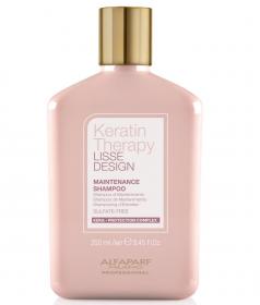 Alfaparf Milano Бессульфатный кератиновый шампунь для гладкости волос Maintenance Shampoo, 250 мл. фото