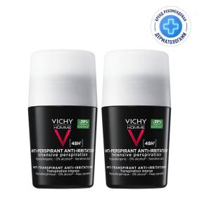 Vichy Мужской дезодорант для чувствительной кожи 48 ч, 2 х 50 мл. фото