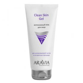 Aravia Professional Интенсивный гель для ультразвуковой чистки лица и аппаратных процедур Clean Skin Gel, 200 мл. фото