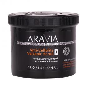 Aravia Professional Антицеллюлитный скраб с вулканической глиной Anti-Cellulite Vulcanic Scrub, 550 мл. фото