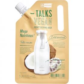 Missha Кремовая маска-энерджайзер Mega Nutritious с экстрактами нони и кокоса, 10 г. фото