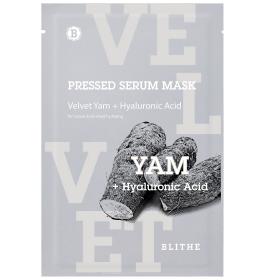 Blithe Тканевая маска увлажняющая Бархатный Ямс  Blithe Pressed Serum Mask Velvet Yam  Hyaluronic Acid, 22 г. фото