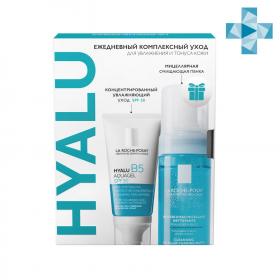La Roche-Posay Набор для для увлажнения и тонуса кожи концентрированный аквагель SPF 30, 50 мл  мицеллярная очищающая пенка 150 мл. фото