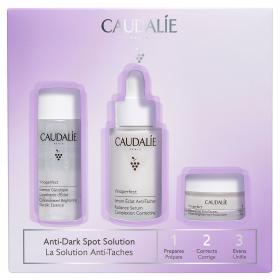 Caudalie Набор Vinoperfect 1,2,3 сыворотка для сияния 30 мл  концентрированная эссенция 50 мл  дневной крем 15 мл. фото