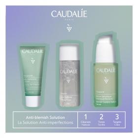 Caudalie Набор Vinopure 1,2,3 сыворотка для сужения пор 30 мл  очищающий тоник 50 мл  очищающий гель для умывания 30 мл. фото