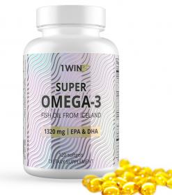 1Win Комплекс Super Omega-3 1320 мг, 120 капсул. фото