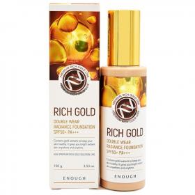Enough Тональный крем с частичками золота Rich Gold Double Wear Radiance Foundation SPF50 PA, 100 г. фото