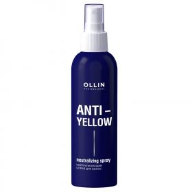 Ollin Professional Нейтрализующий спрей для волос Anti-Yellow Neutralizing Spray, 150 мл. фото