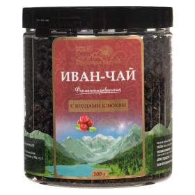 Предгорья Белухи Иван-чай ферментированный с ягодами клюквы, 100 г. фото
