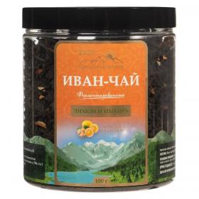Предгорья Белухи Иван-чай ферментированный с лимоном и имбирем, 100 г. фото