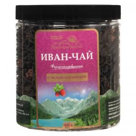 Предгорья Белухи Иван-чай ферментированный с лесной земляникой, 100 г. фото