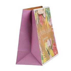 Подарочная упаковка Пакет крафтовый горизонтальный Вдохновляй красотой 23  27  11.5 см. фото