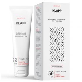 Klapp Солнцезащитный крем Facial Sunscreen SPF 50, 50 мл. фото