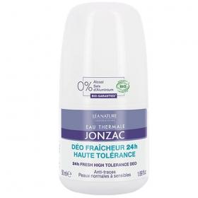 Jonzac Освежающий шариковый дезодорант для чувствительной кожи 24 часа Deo Fraicheur, 50 мл. фото
