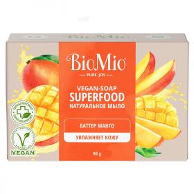 BioMio Натуральное мыло Манго Vegan Soap Superfood, 90 г. фото