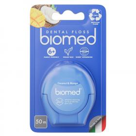 Splat Объемная вощеная зубная нить Dental Floss c ароматом кокоса и манго 6, 50 м. фото