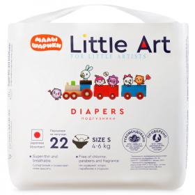 Little Art Детские подгузники Малышарики размер S 4-6 кг, 22 шт. фото