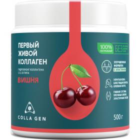 Colla Gen Пищевой коллаген с эластином со вкусом вишни, 500 г. фото