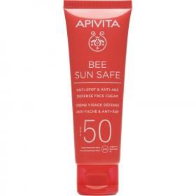Apivita Солнцезащитный крем для лица против старения и пигментации SPF50 с морскими водорослями и прополисом, 50 мл. фото