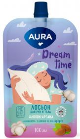 Aura Лосьон для рук и тела Хлопок и аргана Dream Time, 100 мл. фото