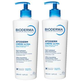 Bioderma Питательный крем для лица и тела Atoderm Ultra, 2 х 500 мл. фото