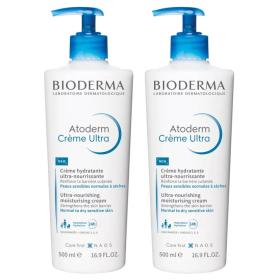 Bioderma Питательный крем для лица и тела Atoderm Ultra, 2 х 500 мл. фото